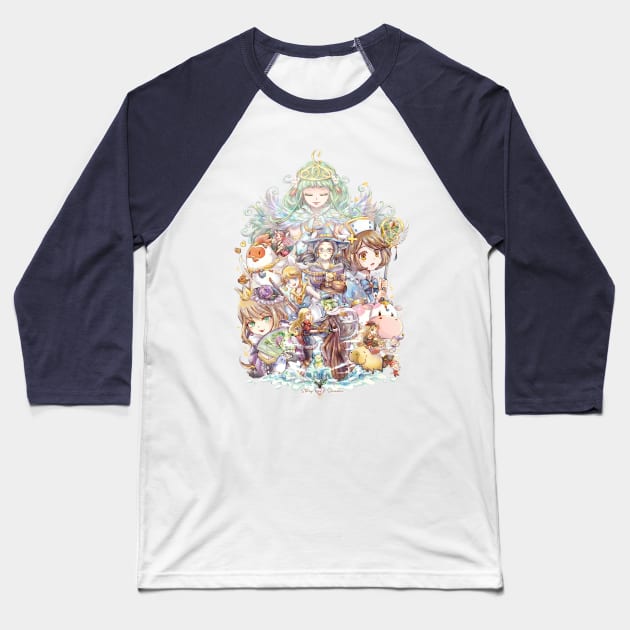 Fantasy Harvest Moon / Story of Seasons Friends of Mineral Town Baseball T-Shirt by candypiggy